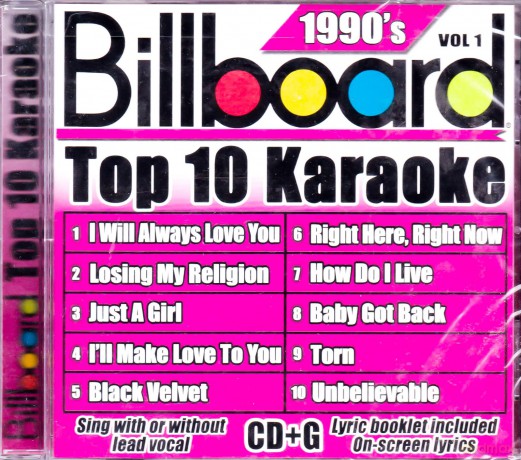 Billboard Top Karaoke: 90's 1 [CD]