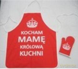 Komplet kuchenny fartuch i rękawica dla mamy [SZKOŁA]