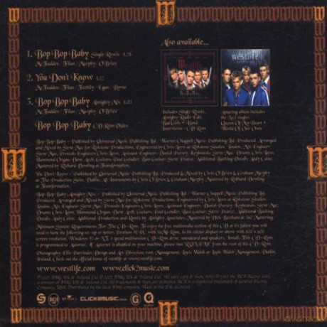 Westlife: Bop Bop Baby [CD]