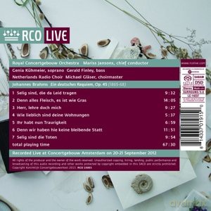 Johannes Brahms: Brahms: Ein Deutsches Requiem, Op. 45 [CD]