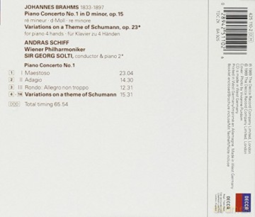 Johannes Brahms: Brahms:piano Cto. 1 [CD]