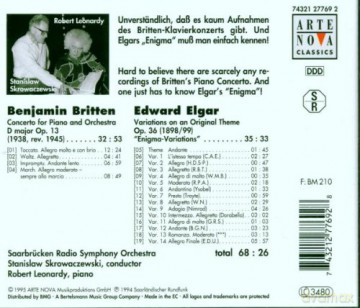 Britten: Britten: Piano Concerto/Elgar: Enigma Variations [CD]