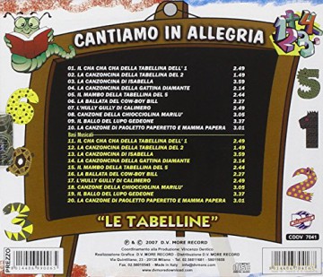 Monelli: Cantiamo in Allegria Le Tabelline [CD]