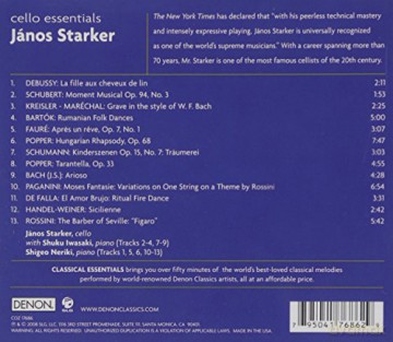Janos Starker: Cello Essentials [CD]