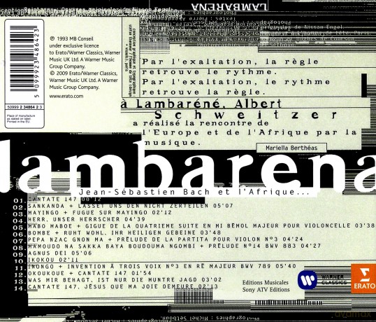 Lambarena: Bach To Africa [CD]