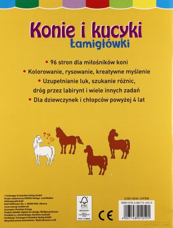 Konie i kucyki. Łamigłówki - Praca Zbiorowa [KSIĄŻKA]