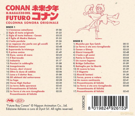 Conan, Il Ragazzo Del Futuro (Colonna Sonora Originale) (2) [CD]