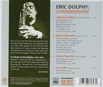 Eric Dolphy: Conversations [CD]