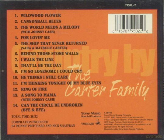 The Carter Family: Country By The Carter Family [CD]