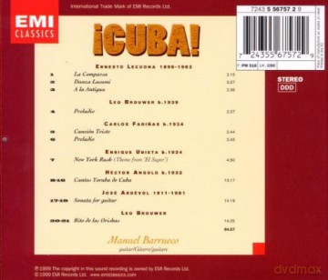 Manuel Barrueco: Cuba [CD]