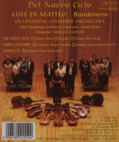 Luis Di Matteo: Del Nuevo Ciclo [CD]