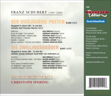 F. Schubert: Der Vierjahrige Posten Die Zwillingsbruder [CD]