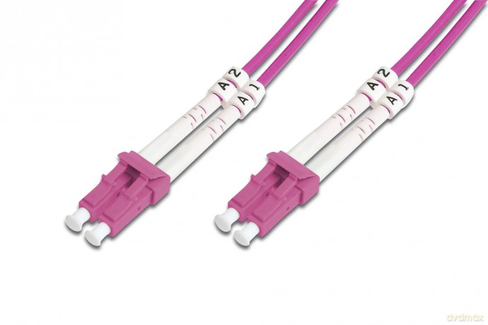 Assmann: Digitus Dk-2533-02-4 2m Lc Lc Pink,White - Fiber Optic Cables [CD]