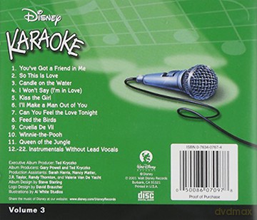 Disney Karaoke 3 [CD]