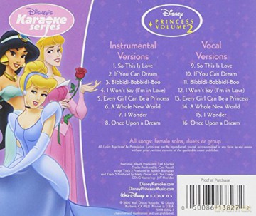 Disney's Karaoke: Disney Princess 2 [CD]