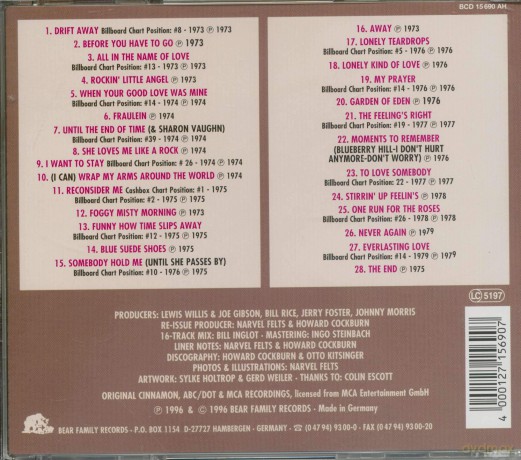 Narvel Felts: Drift Away - Best Of Narvel Felts 1973-1979 [CD]