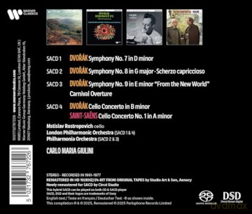 Carlo Maria Giulini: Dvorak & Saint-Saens [4CD]