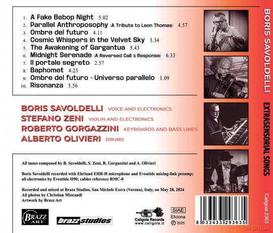 Boris Savoldelli: Extrasensorial Songs [CD]