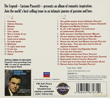 Luciano Pavarotti: For Lovers Only: The Romantic Pavarotti [CD]