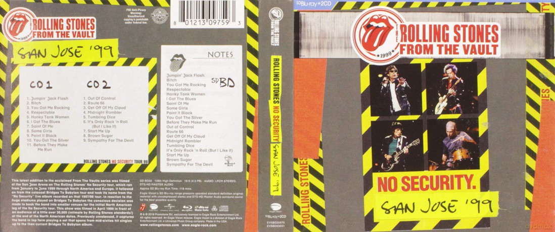 Rolling Stones: From The Vault: No Security. San Jose '99 [CD]