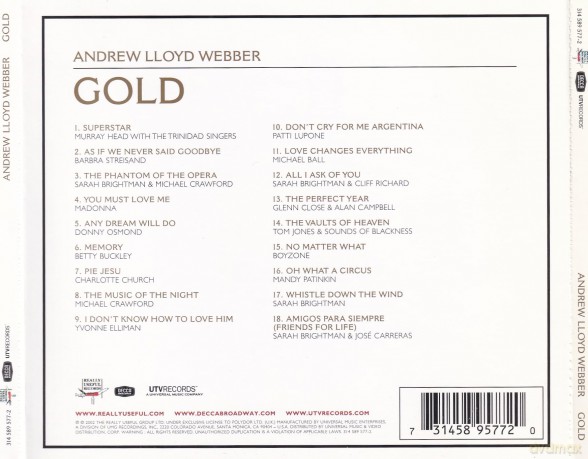 Andrew Lloyd Webber: Gold: The Definitive Hits Coll [CD]