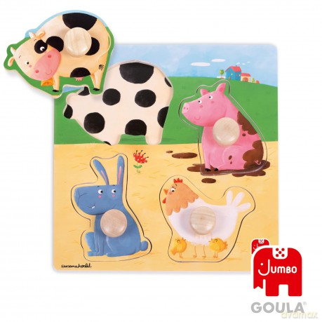 Jumbo: Goula Goula Farm Animals Puzzle [CD]