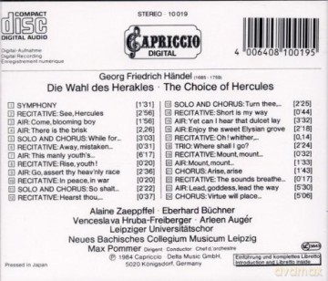 Venceslava Hruba-Freiberger: Handel: Choice Of Hercules [CD]
