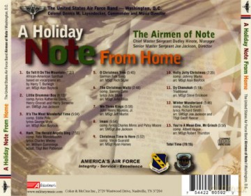 Us Air Force Band: Holiday Note From Home [CD]