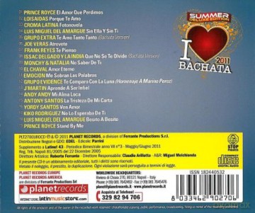 I Love Bachata 2011 [CD]