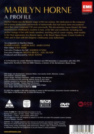Various Artists: Marilyn Horne: A Portrait (Ntsc) [DVD]