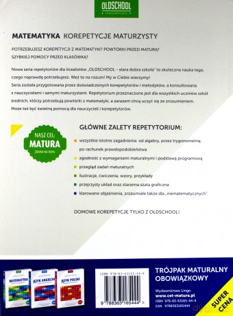 Korepetycje maturzysty. Trójpak maturalny (obowiązkowy): Matematyka+Polski+Angielski - Praca Zbiorowa [KSIĄŻKA]