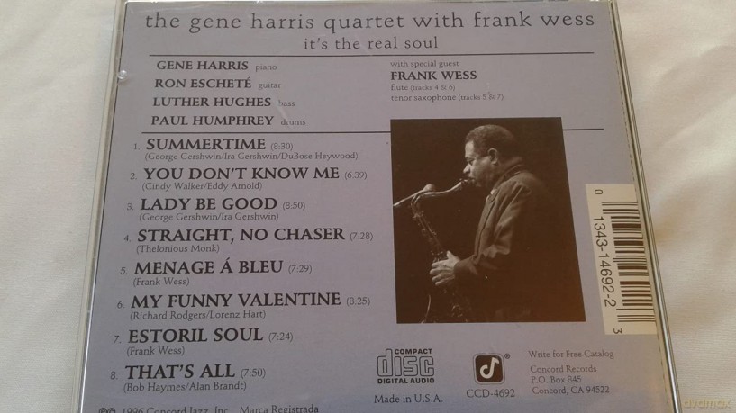 Gene Harris: iT's the Real Soul [CD]