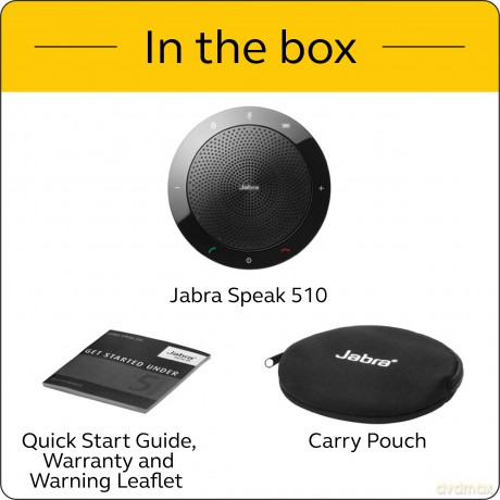 Jabra: Jabra Speak 510 Portable Audioconferencing For Microsoft Lync - Black [CD]