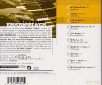 Jerome Kern: Jazz Piano Essentials - the Music of Jerome Kern [CD]