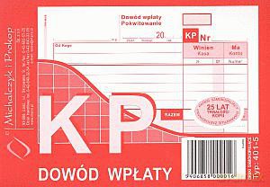 KP dowód wpłaty