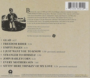 Traffic: John Barleycorn Must Die [CD]
