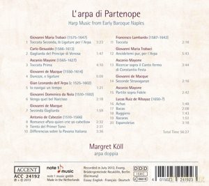 Margret Koll: L Arpa Di Partenope [CD]