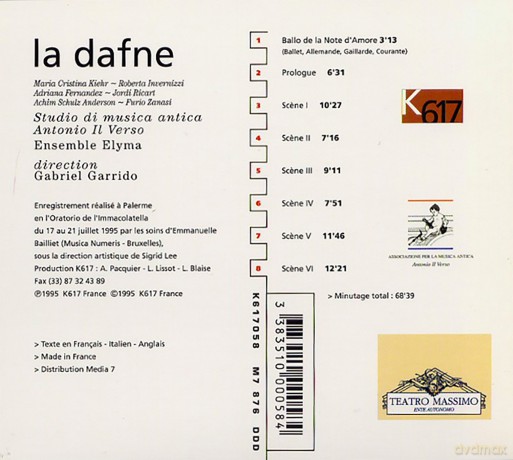 Marco Da Gagliano: La Dafne [CD]