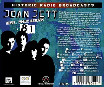 Joan Jett: Live Long Island '81 [CD]