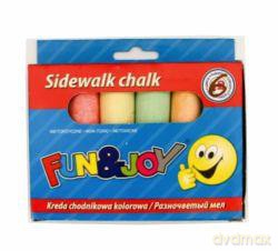 Kreda chodnikowa 6 kolorów Fun&Joy [SZKOŁA]