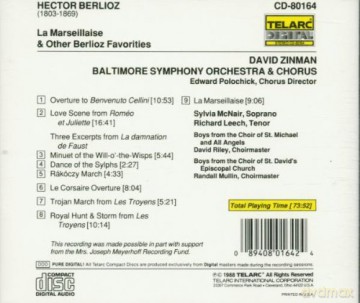 David Zinman: Marseillaise/overts and Select [CD]