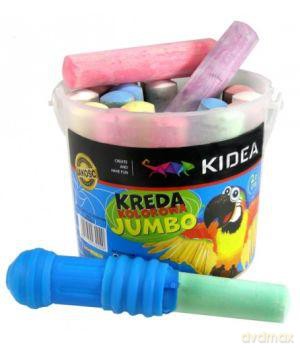 Kreda Kidea Jumbo w wiaderku 20 kolorów [SZKOŁA]