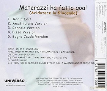 Fabio: Materazzi Ha Fatto Goal [CD]