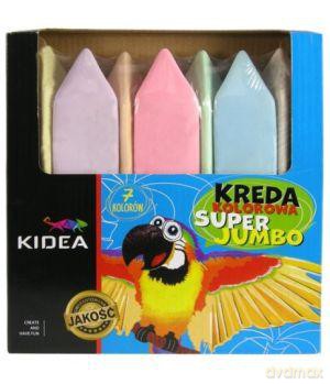 Kreda Kidea Super Jumbo 7 kolorów [SZKOŁA]
