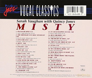 Sarah Vaughan: Misty [CD]