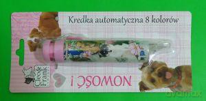 Kredka automatyczna 8 kolorów Cleo&Frank [SZKOŁA]