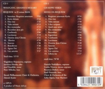 Slovak Philarmonic Orchestra: Mozart - Verdi Requiem [2CD]