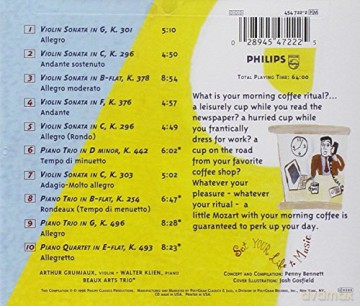 Wolfgang Amadeus Mozart: Mozart for Morning Coffee [CD]