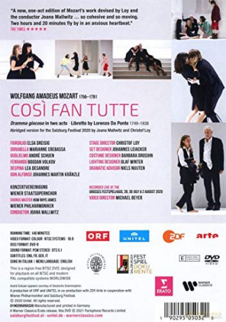 Movie: Mozart: Cosi Fan Tutte [CD]