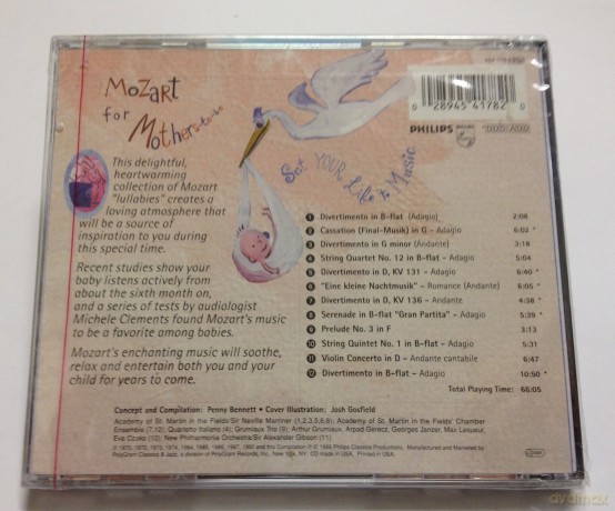 Mozart: Mozart for Mothers-to-Be [CD]